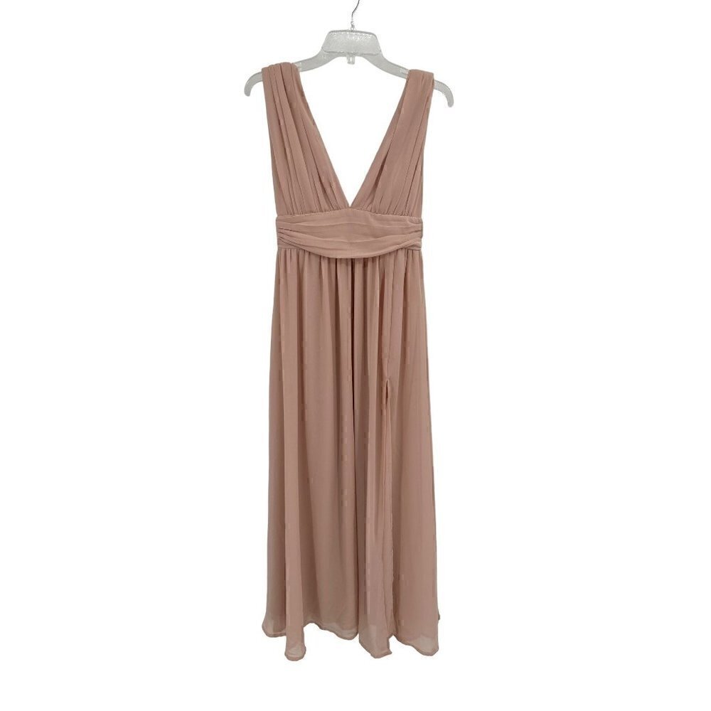LuLu's Pink Grecian Style Maxi Dress Size Small